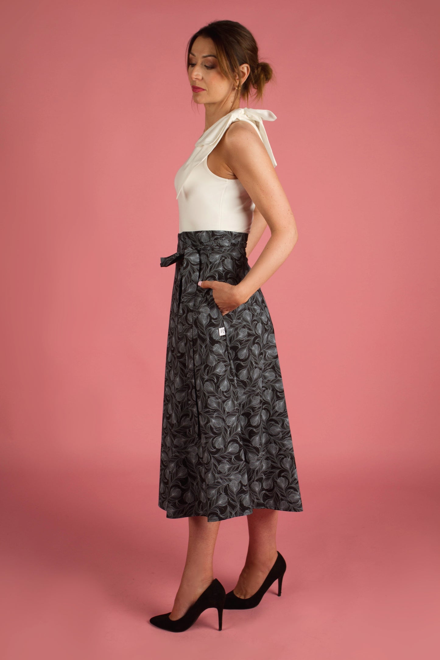 Haut Brook avec nœud en crème