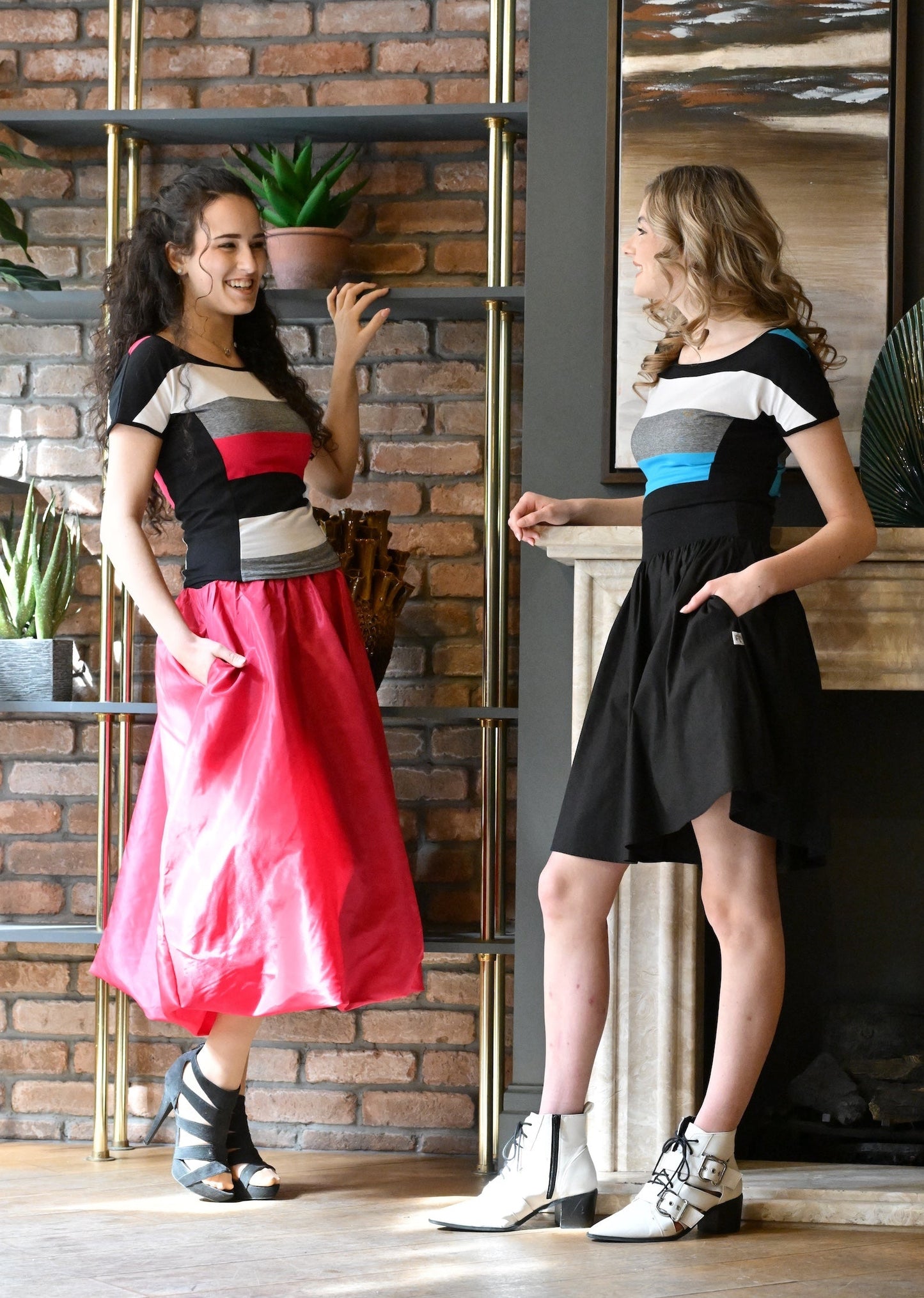 Captain Top In Cerise Stripe