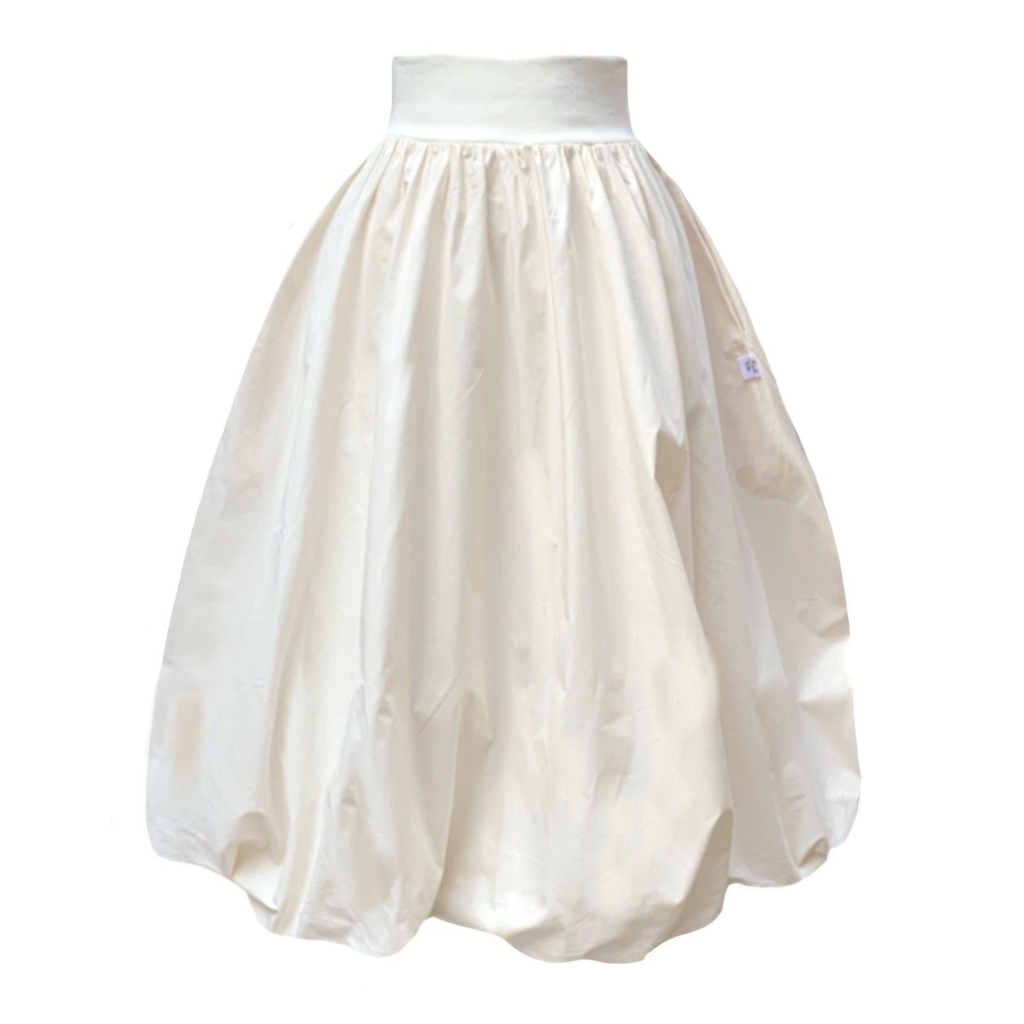 Enoki Puffball Skirt In Cream