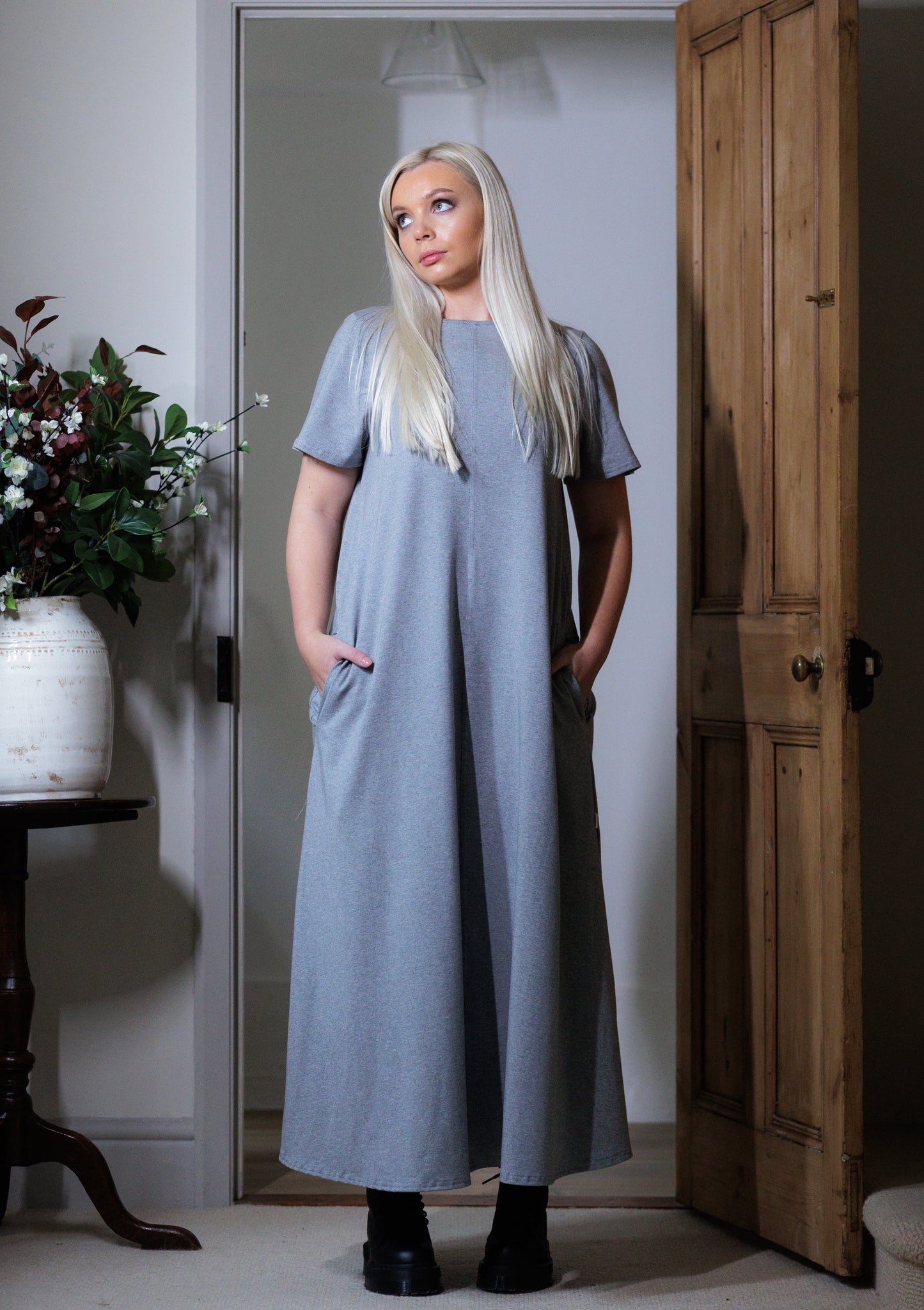 Willow Midaxi Dress with Short Sleeves