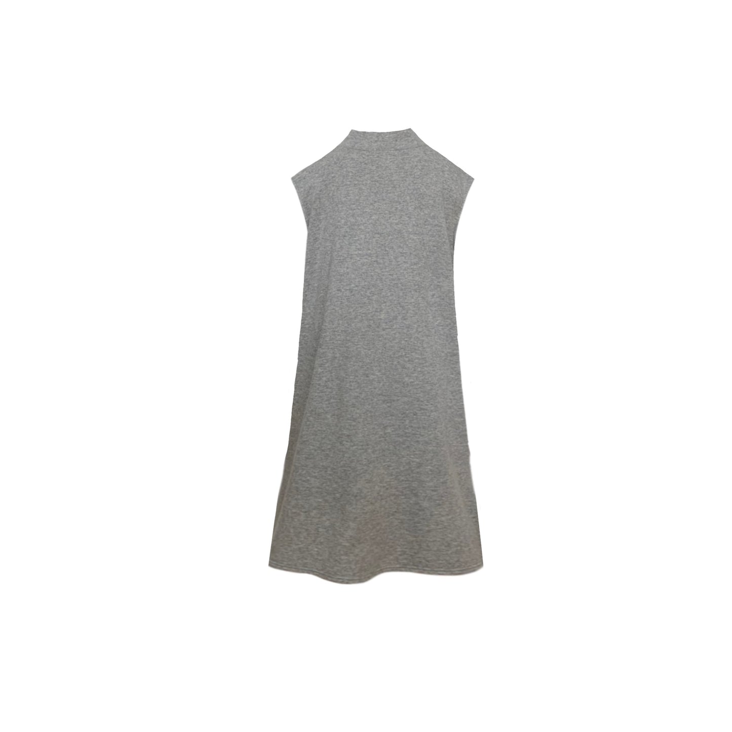 Sleeveless Quest Longline Over Vest In Grey Marl