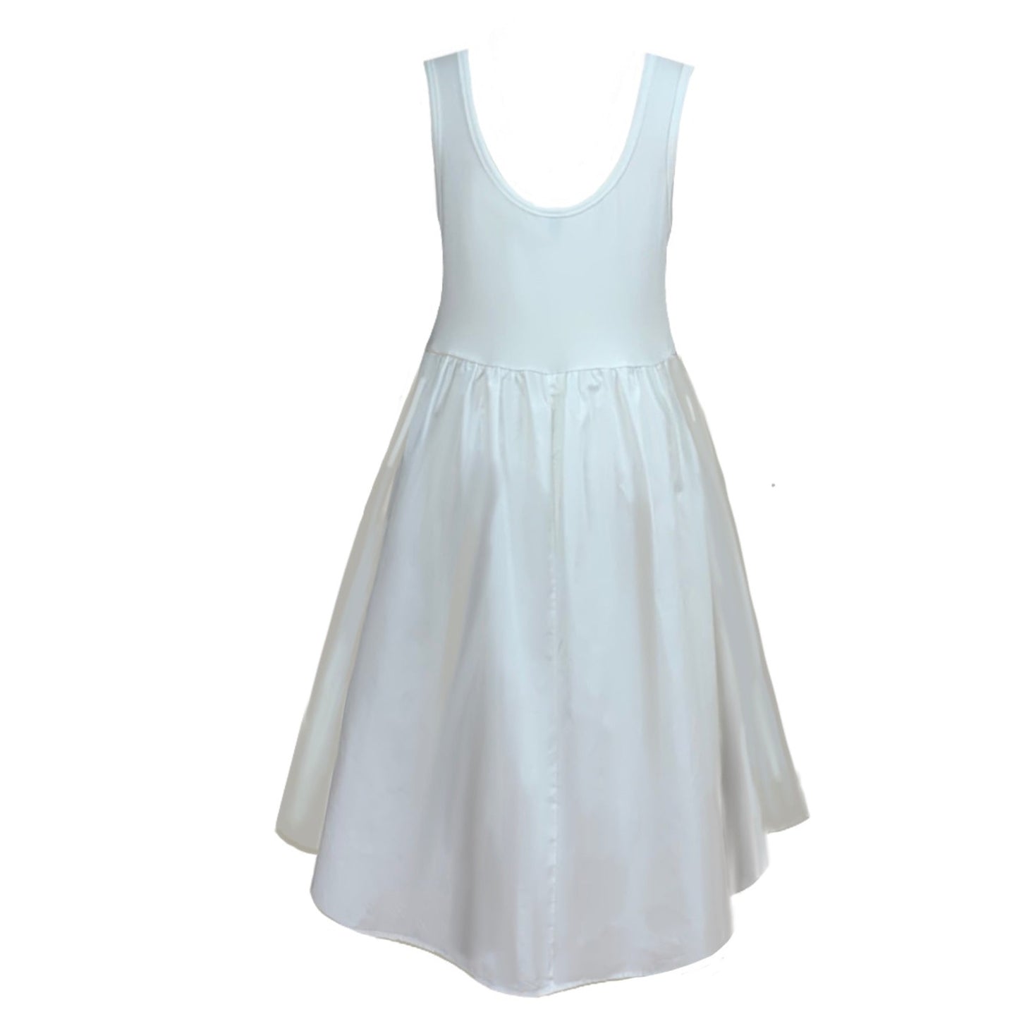 Paradis Midi Sleeveless Dress in Cream