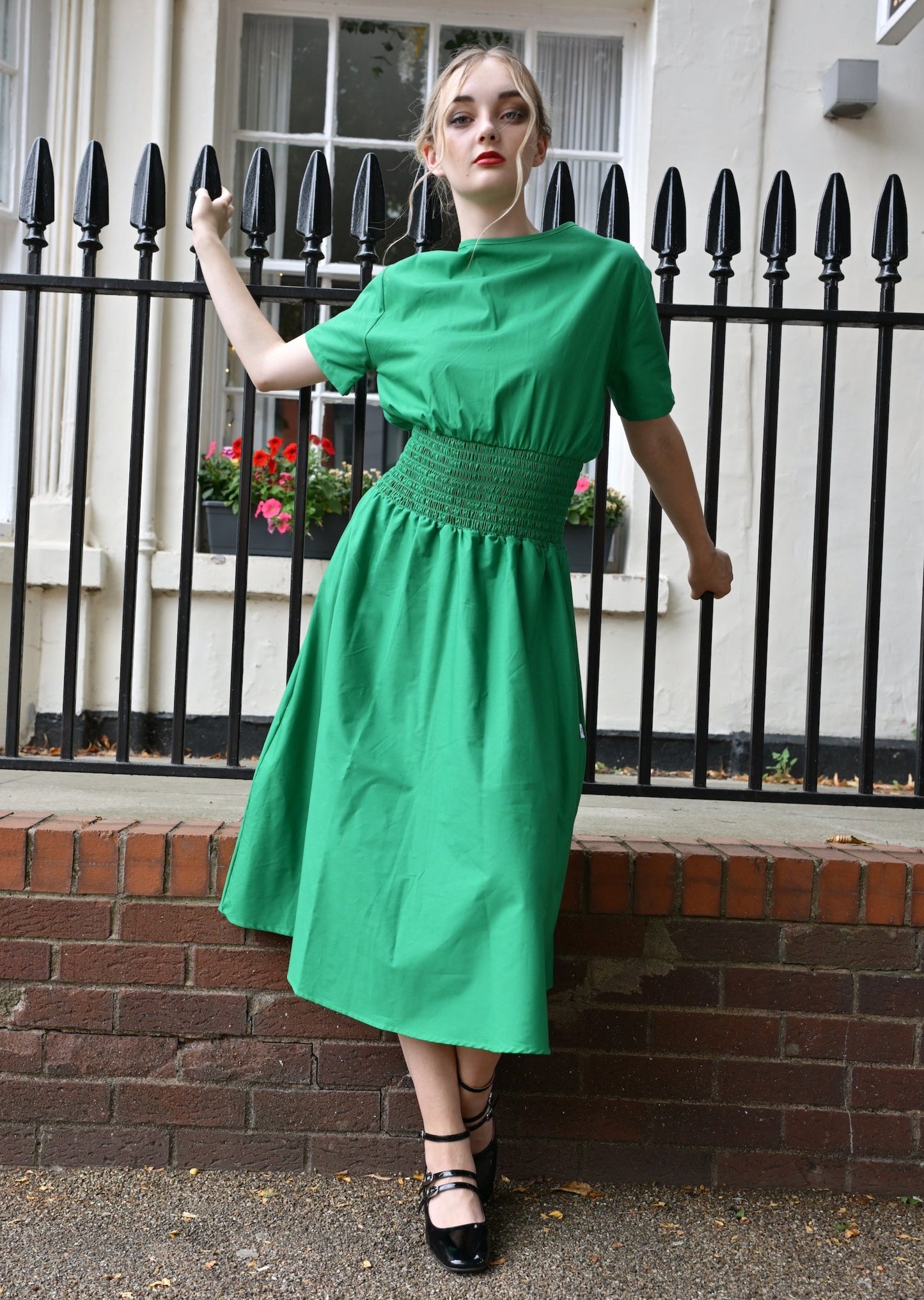 Orchis Dress In Emerald