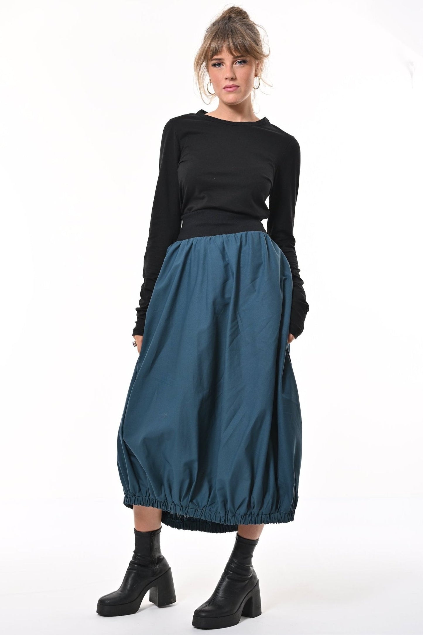 Ram Parachute Skirt In Teal