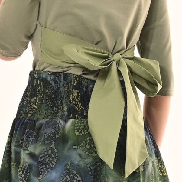 Primrose Top With Bow In Sage