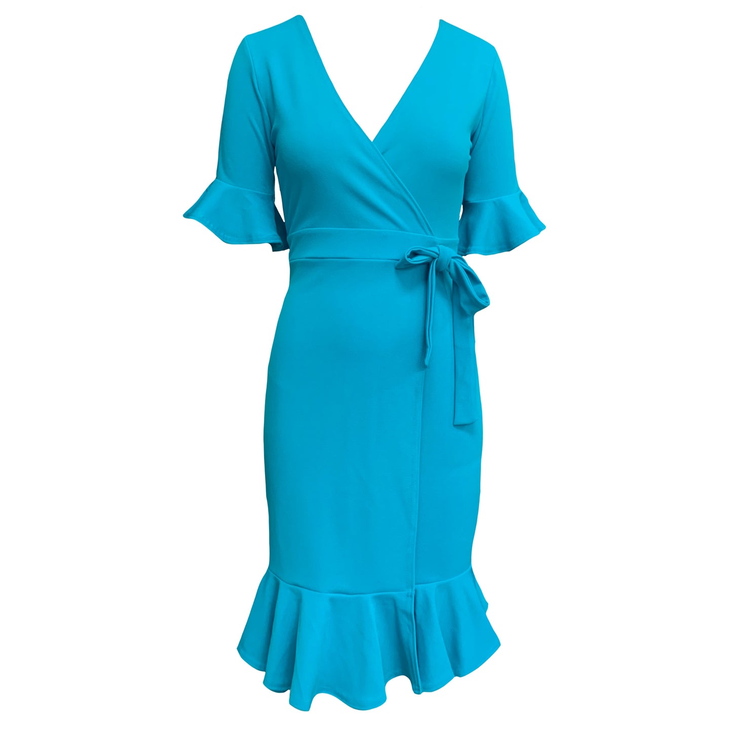 Joyce Midi Dress in Turquoise