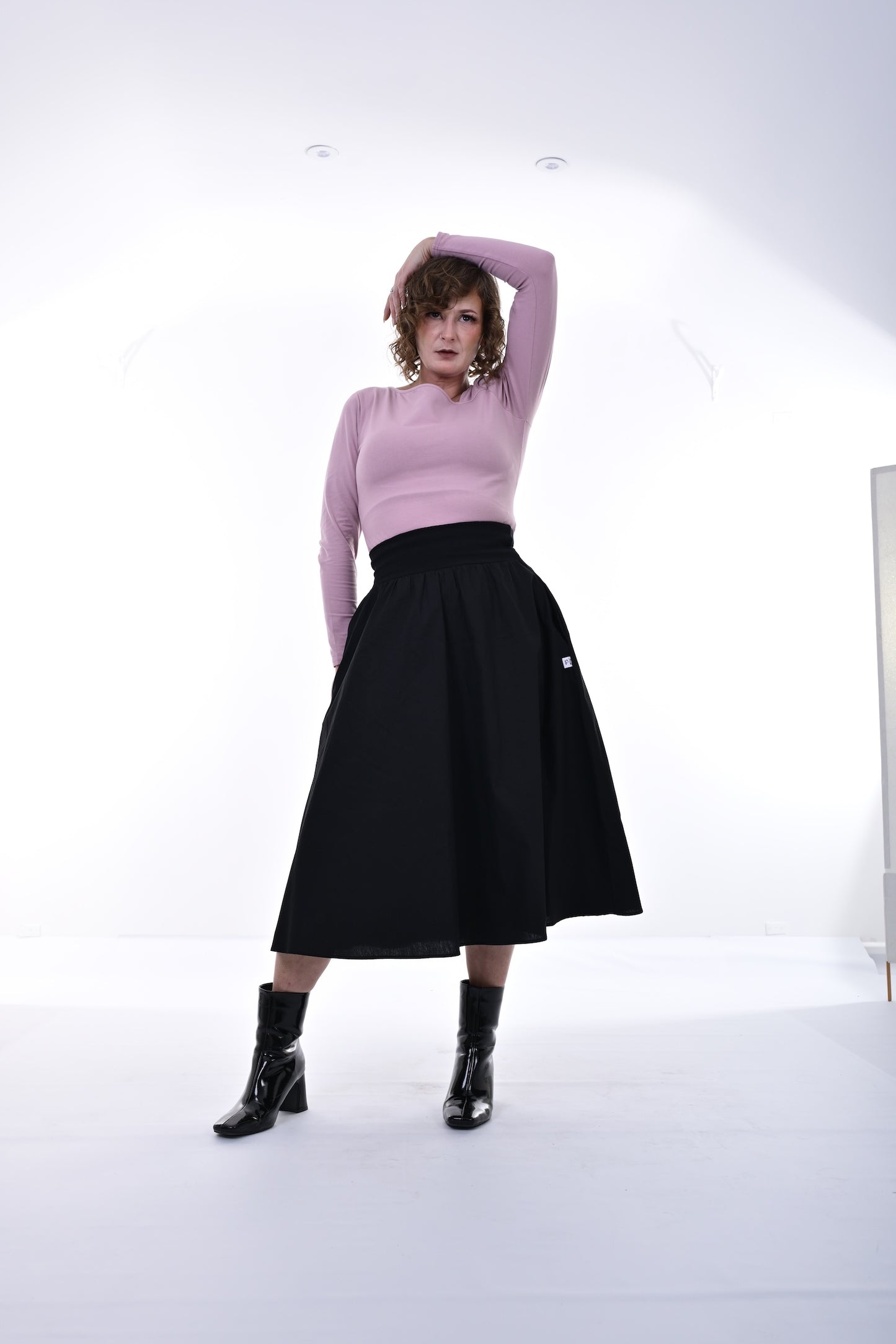 Bonnie Midi Skirt In Black