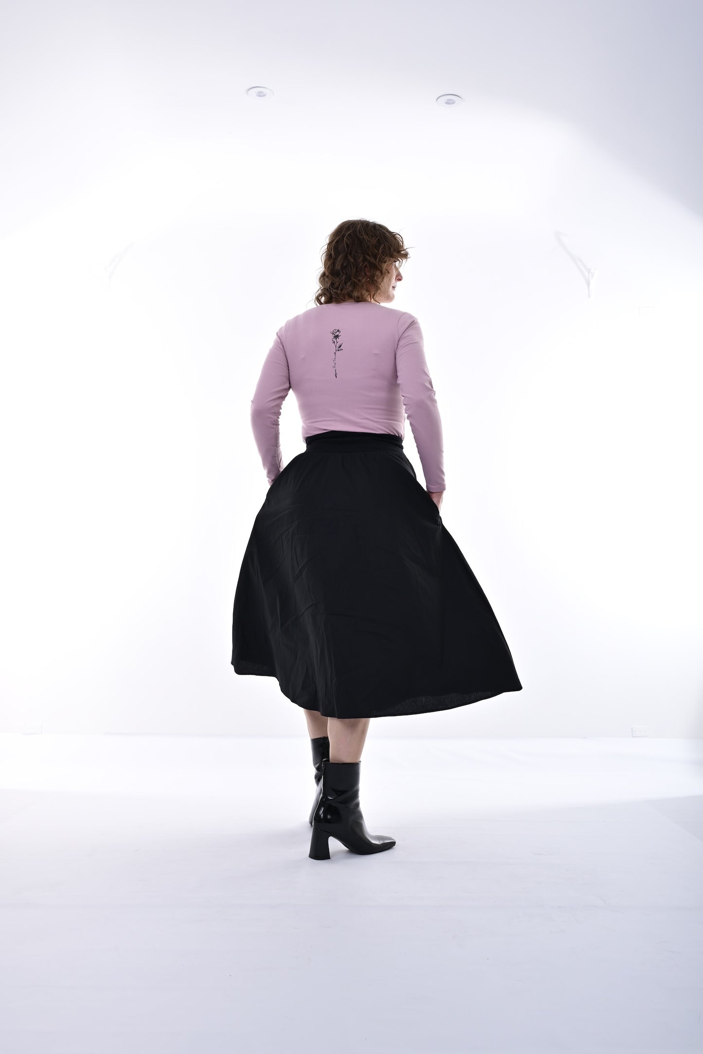 Bonnie Midi Skirt In Black
