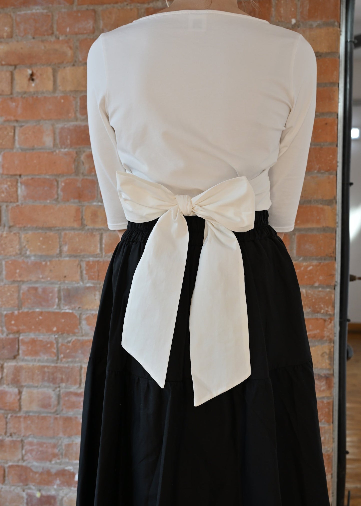 Primrose Top With Bow In Cream