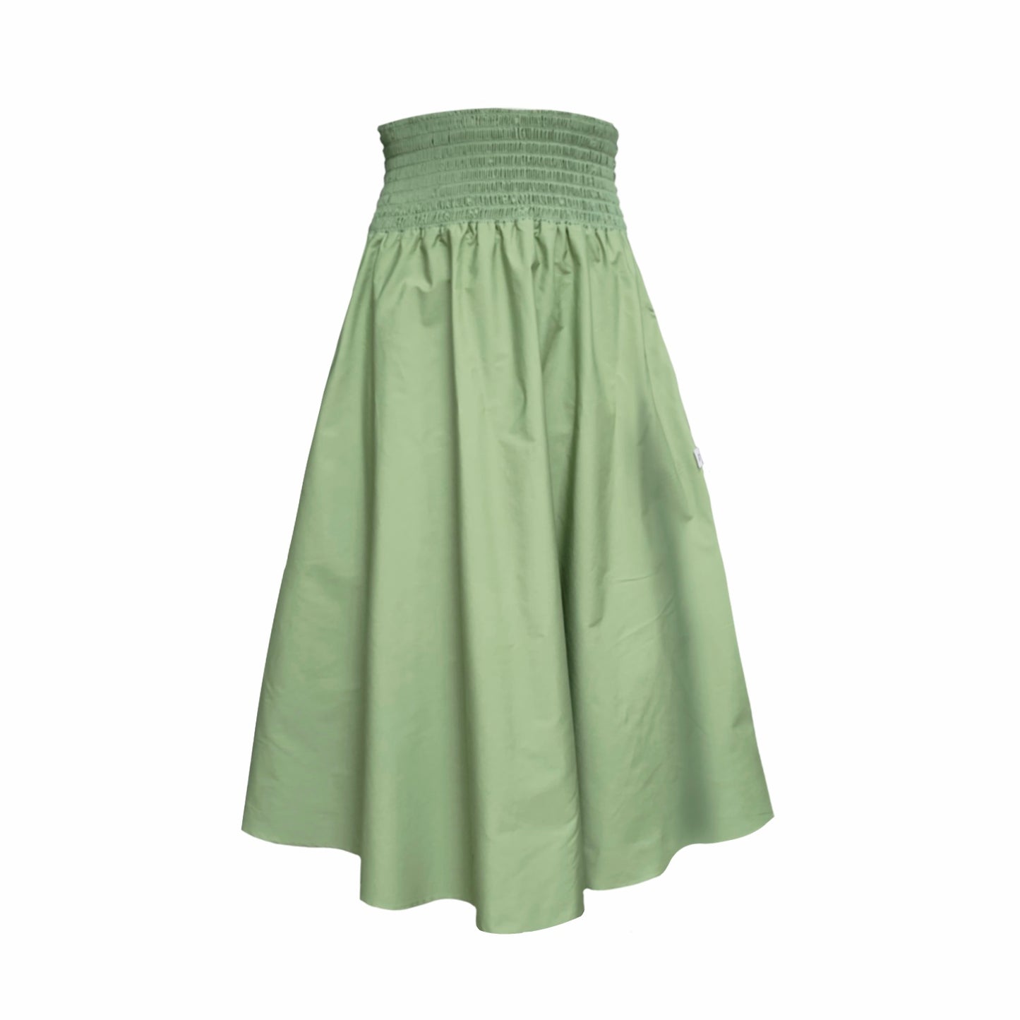 Orchid Midi Skirt With Pockets In Sage