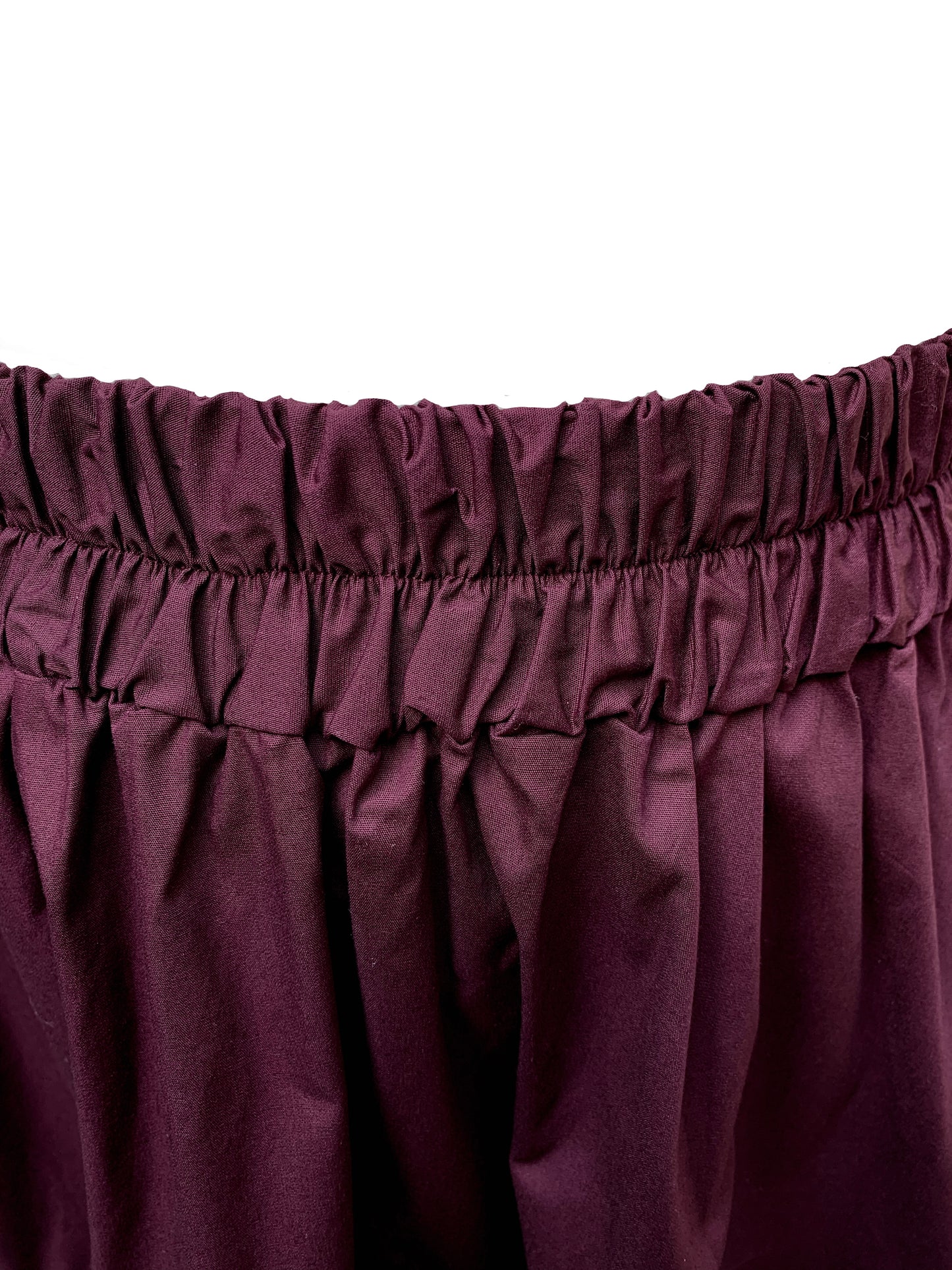 Tahiti Midi Skirt With Pockets In Cherry Laquer