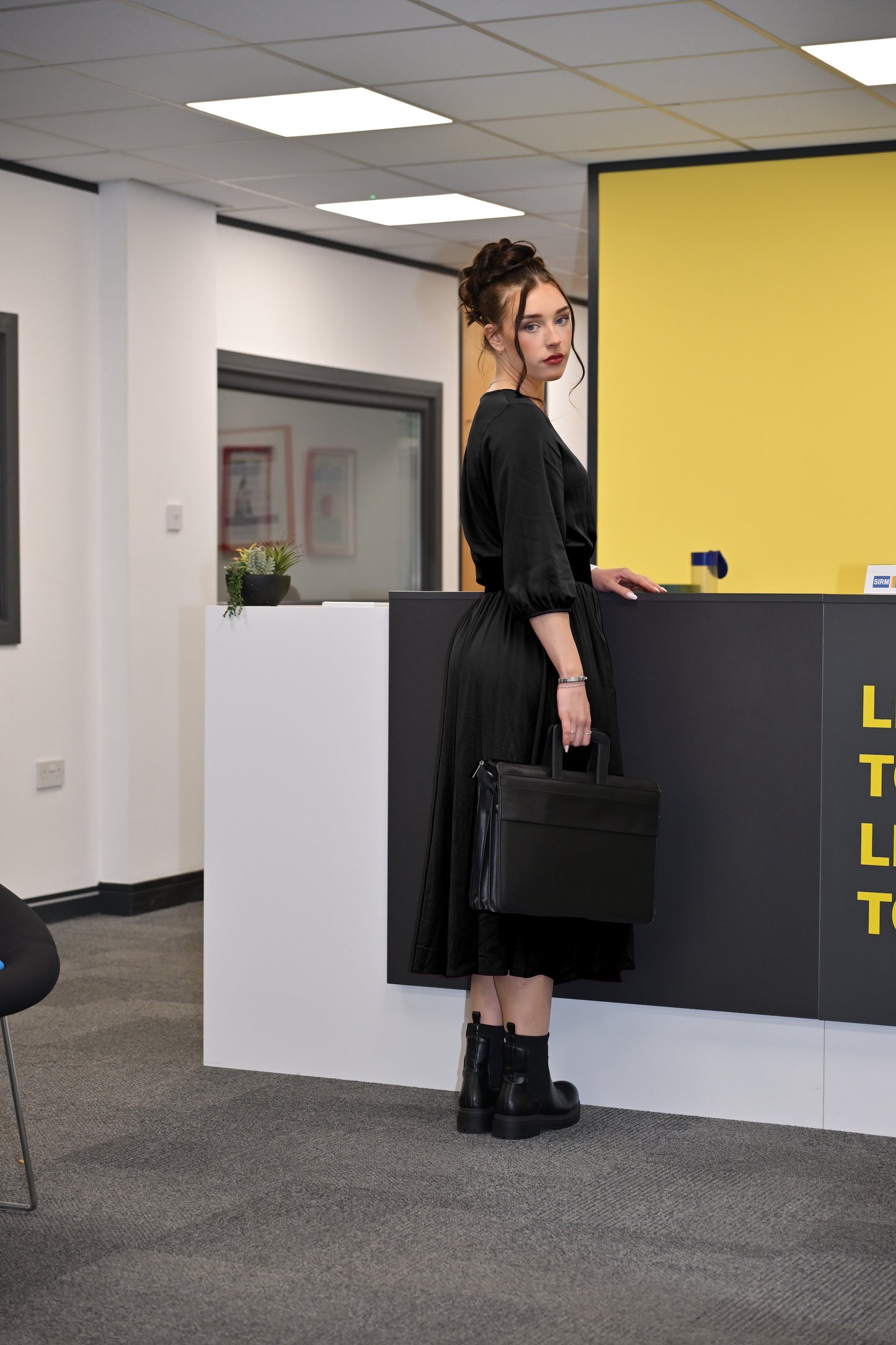 Revival Midaxi Dress In Black