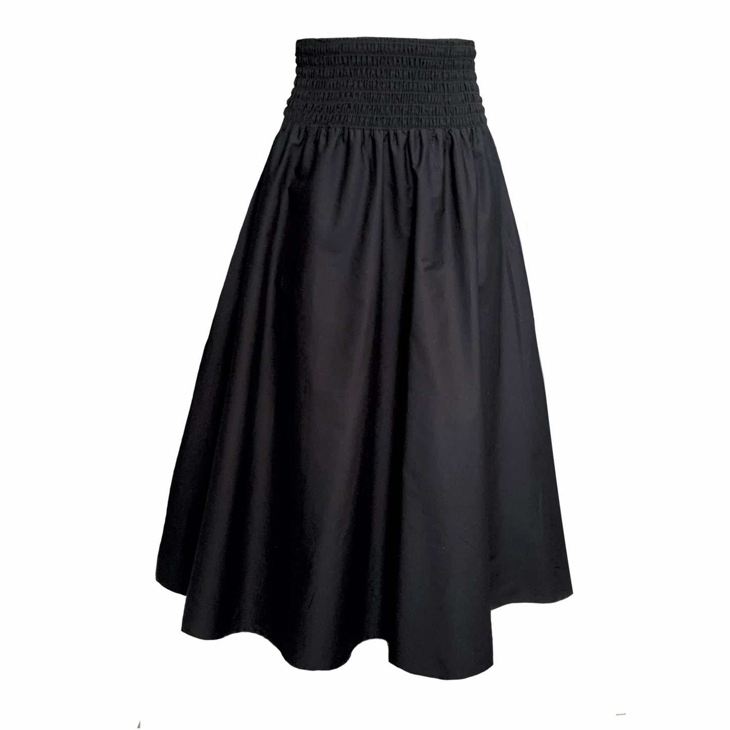 Orchid Midi Skirt With Pockets In Black