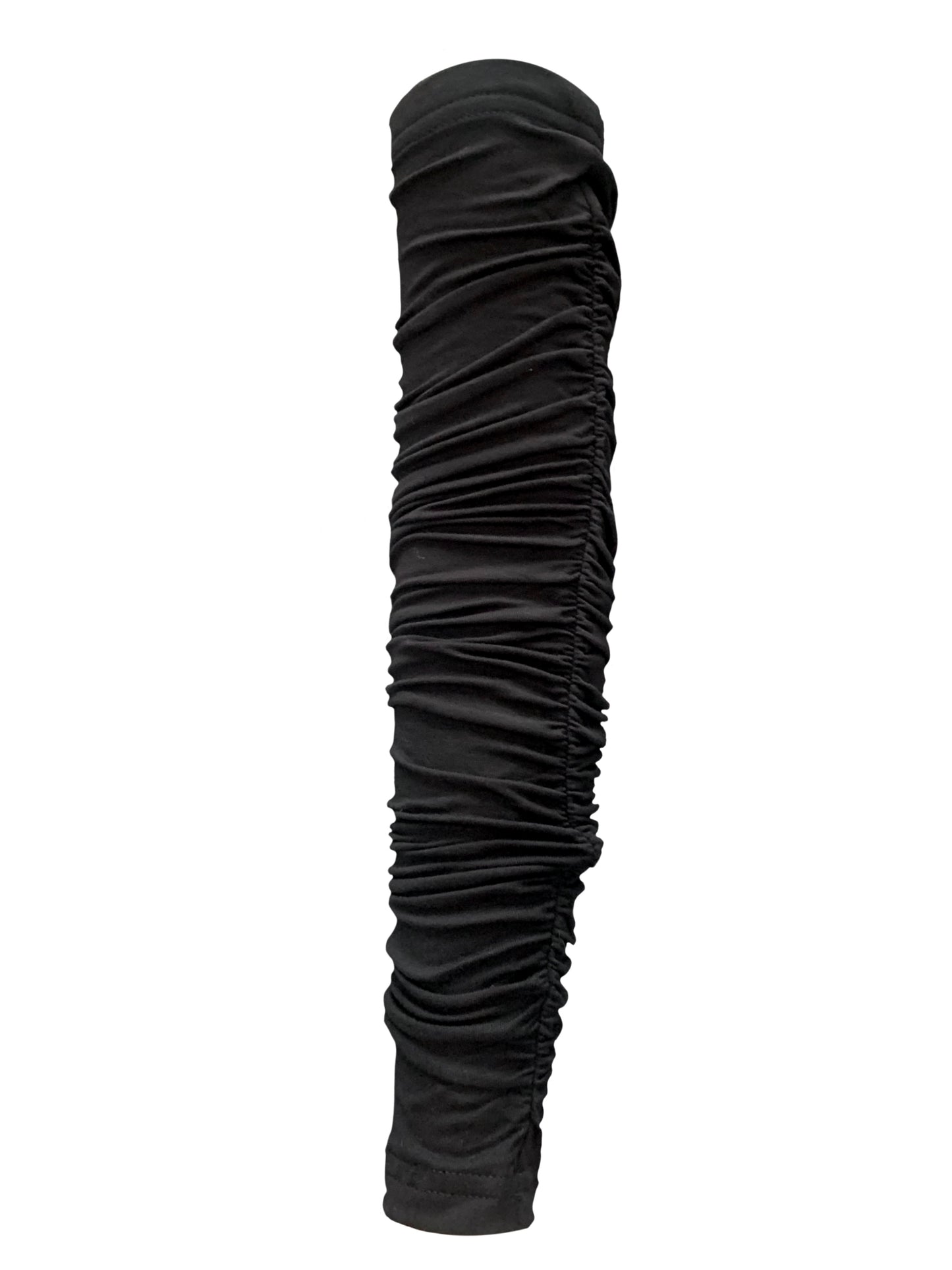 Beach Ruched Arm Sleeves In Black