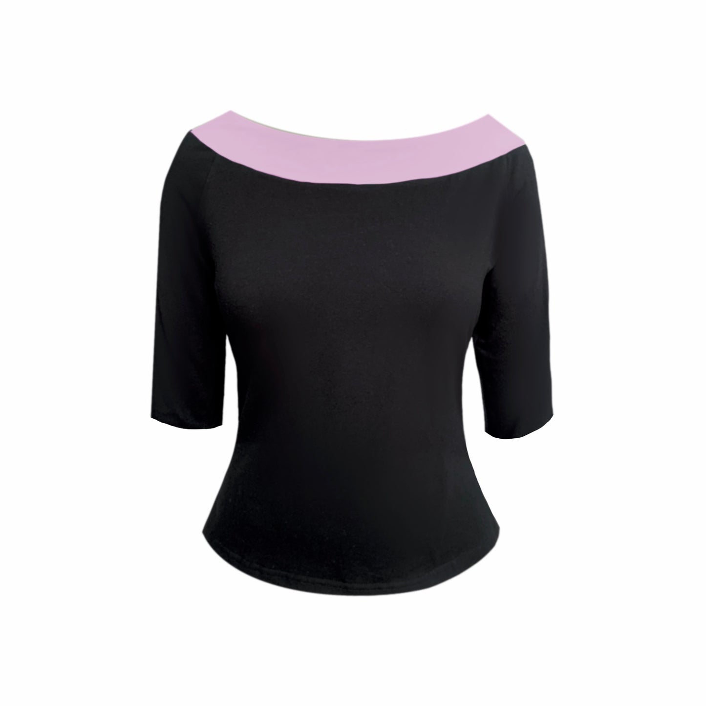 Boating Top In Black And Lilac