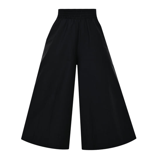 Pantalon court évasé Raye noir