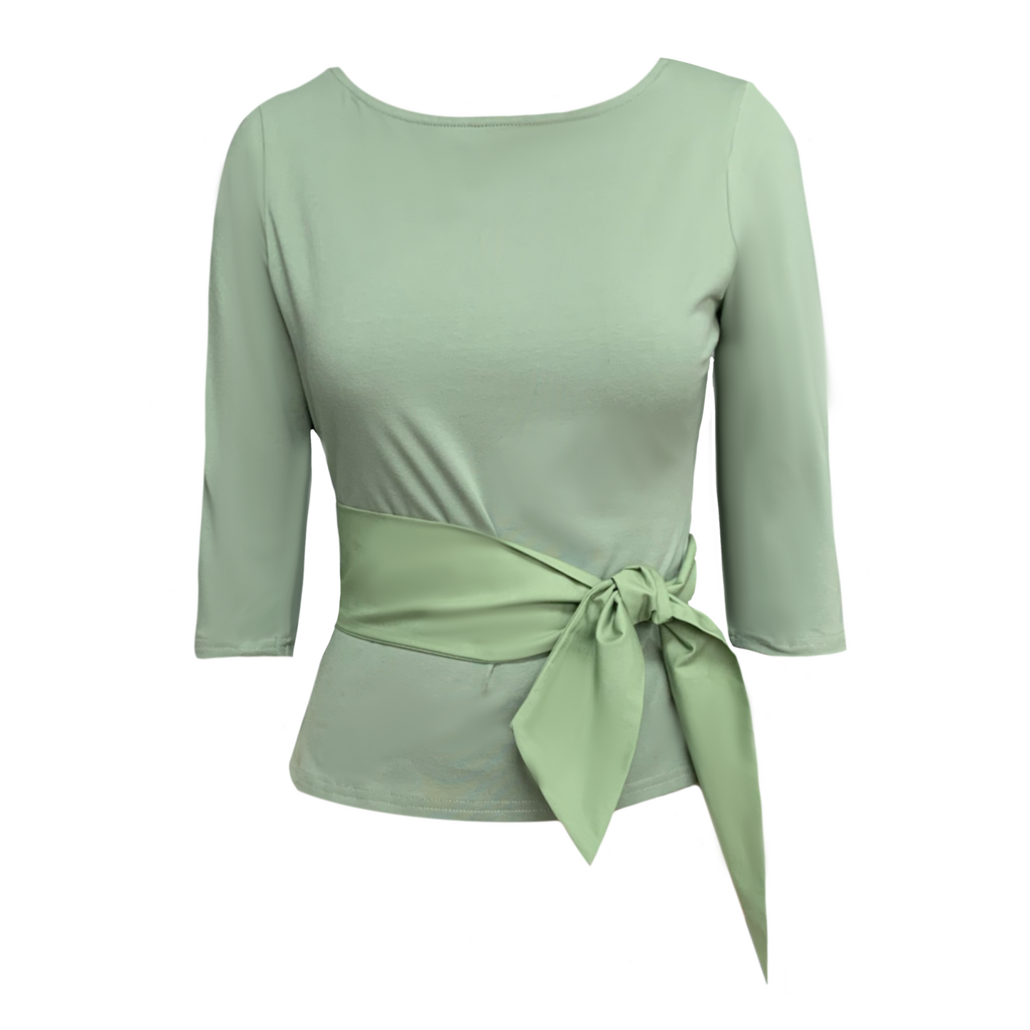 Primrose Top With Bow In Sage