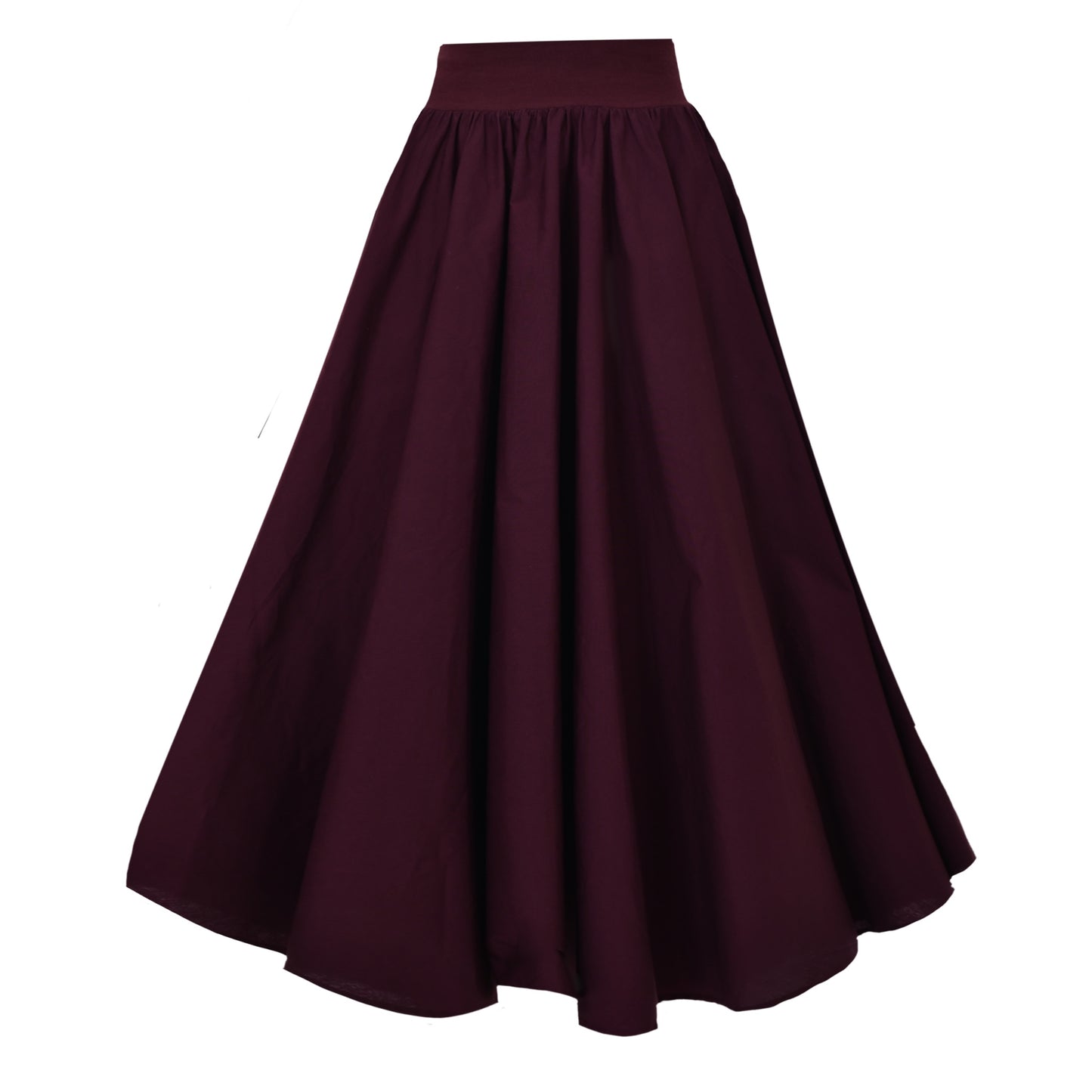 Drury Lane Circle Skirt In Cherry Lacquer