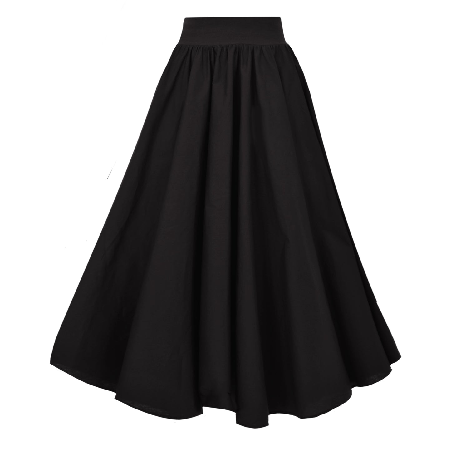 Drury Lane Circle Skirt In Black