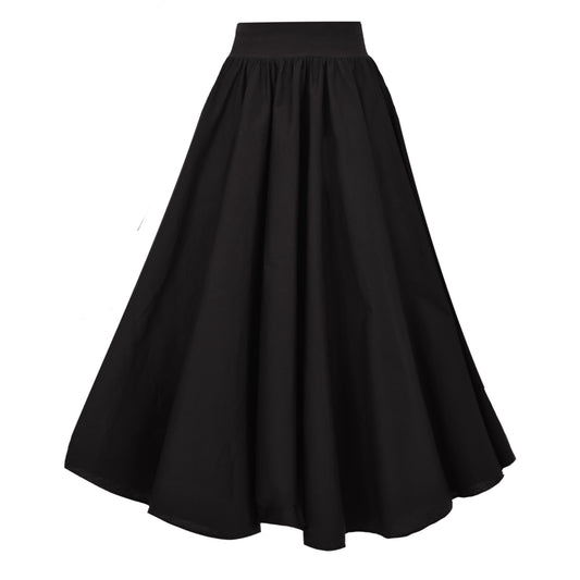 Drury Lane Circle Skirt In Black