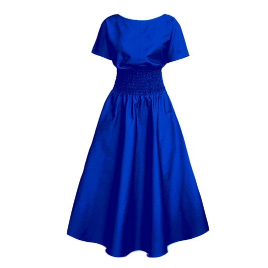 Orchis Dress In Cobalt