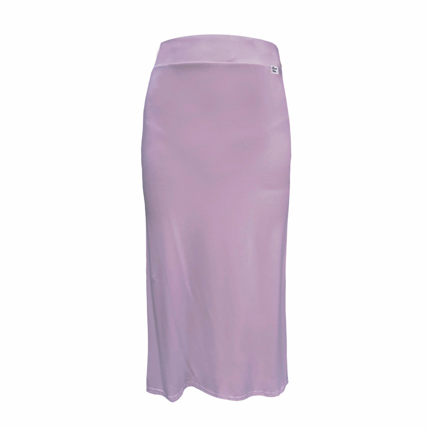 Petal Midi Skirt With Split In Pale Grape