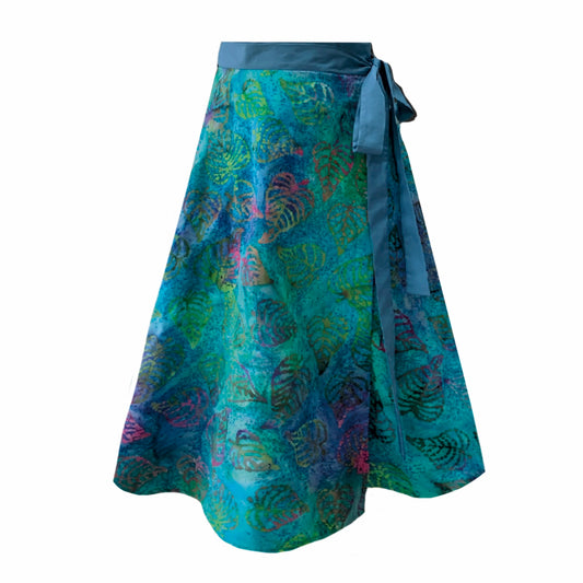 Meyer Wrap Midi Skirt In Wine With Pockets