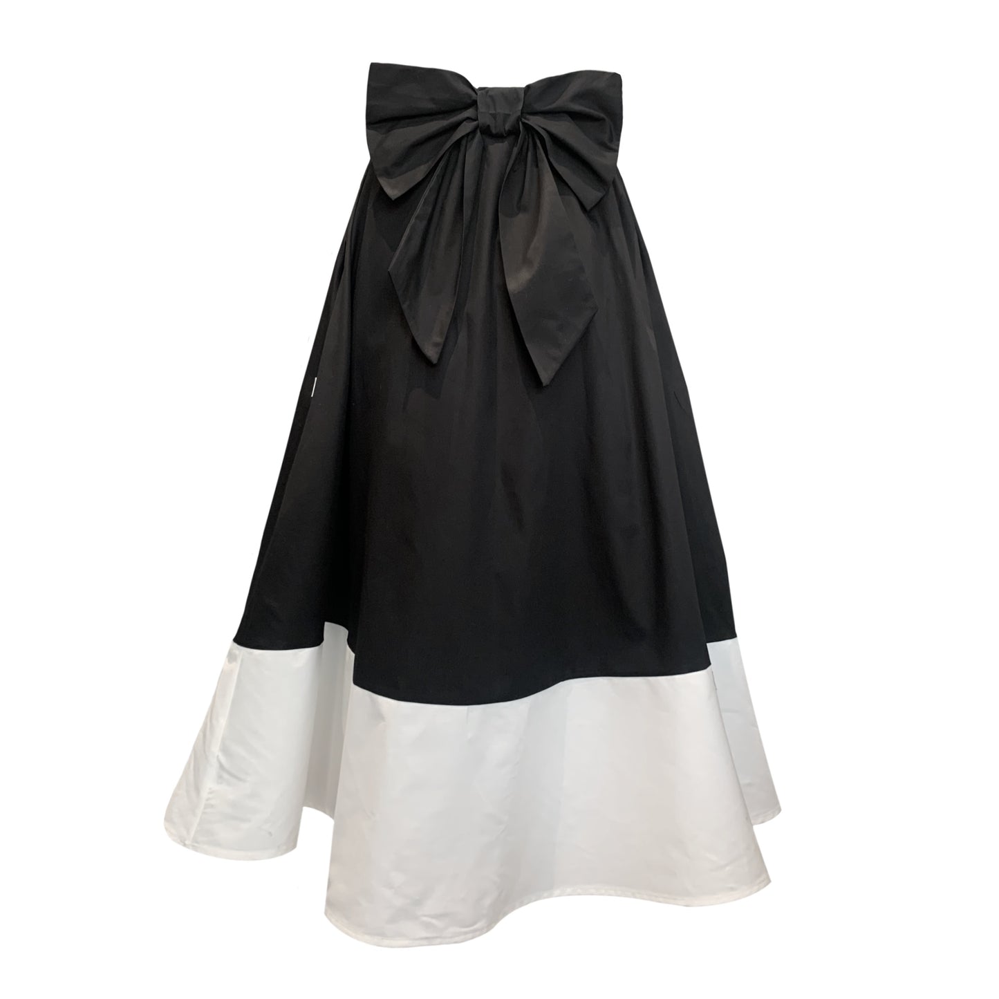 Beau Midi Skirt In Black And Cream