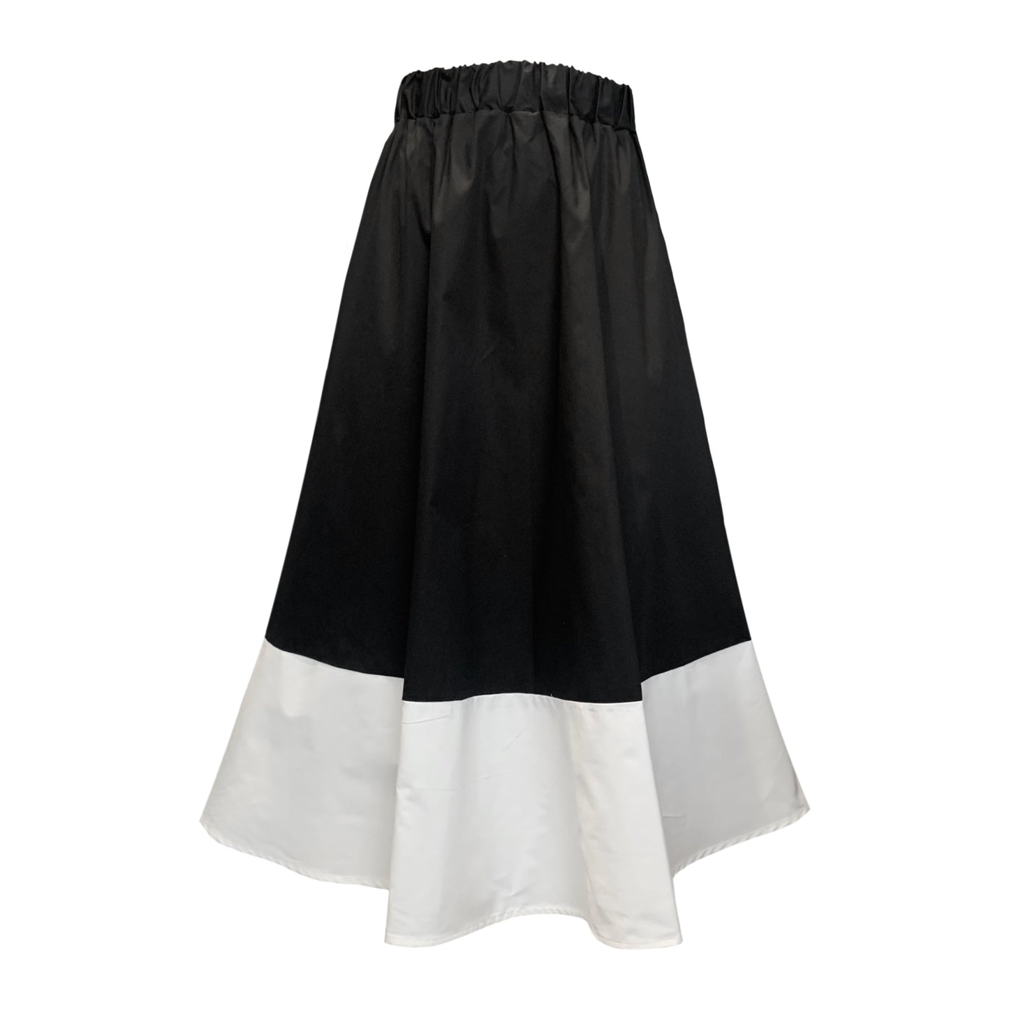 Beau Midi Skirt In Black And Cream