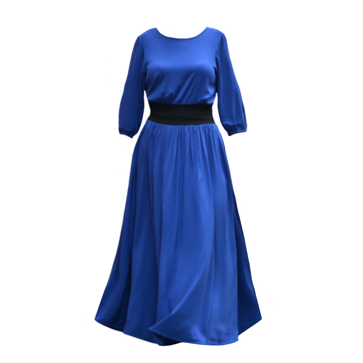 Revival Midaxi Dress In Cobalt