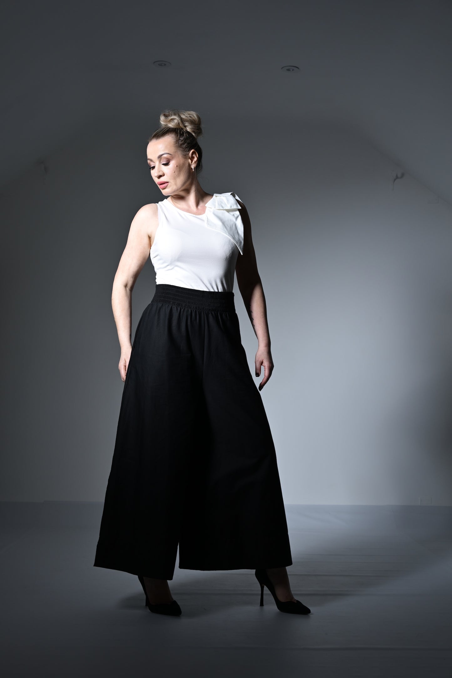 Haut Brook avec nœud en crème