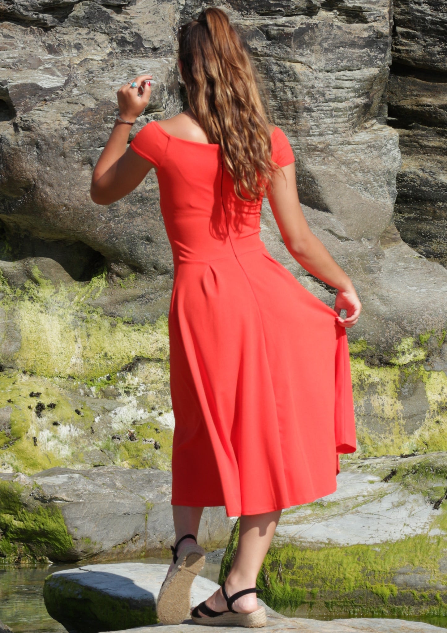 Millie Dress In Flame