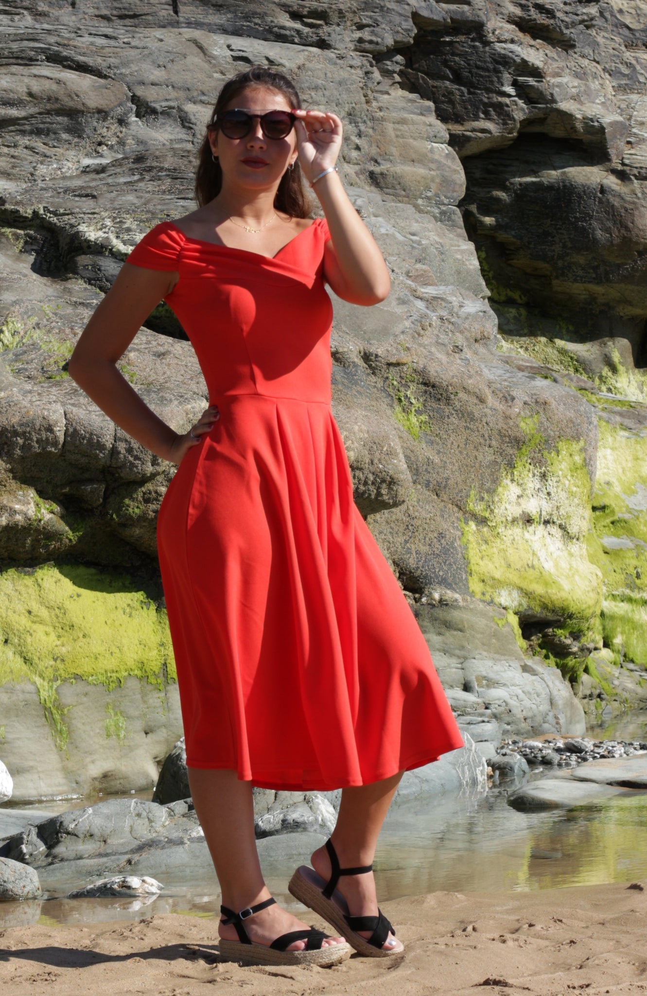 Millie Dress In Flame