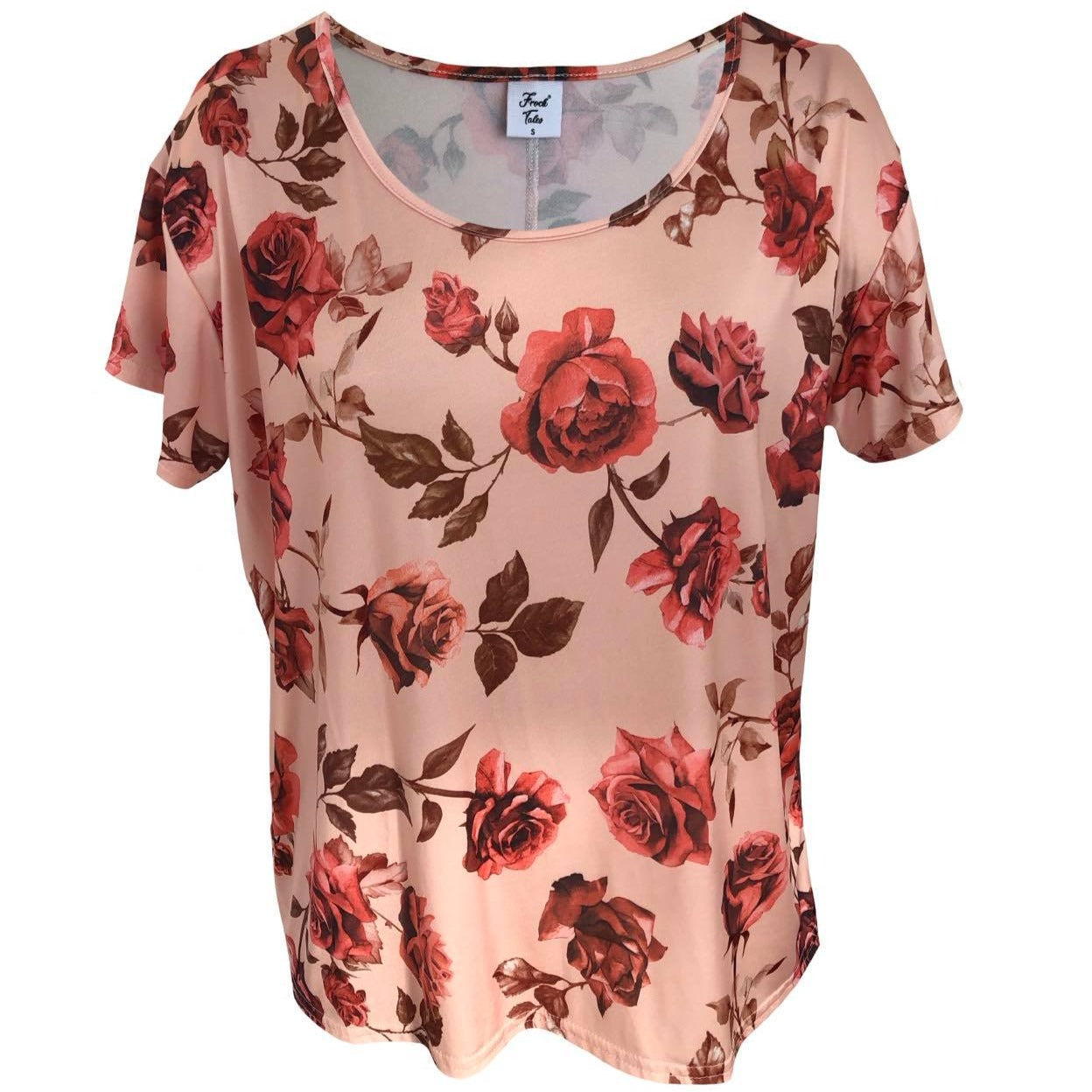 Quintessential Tee in Rose Print