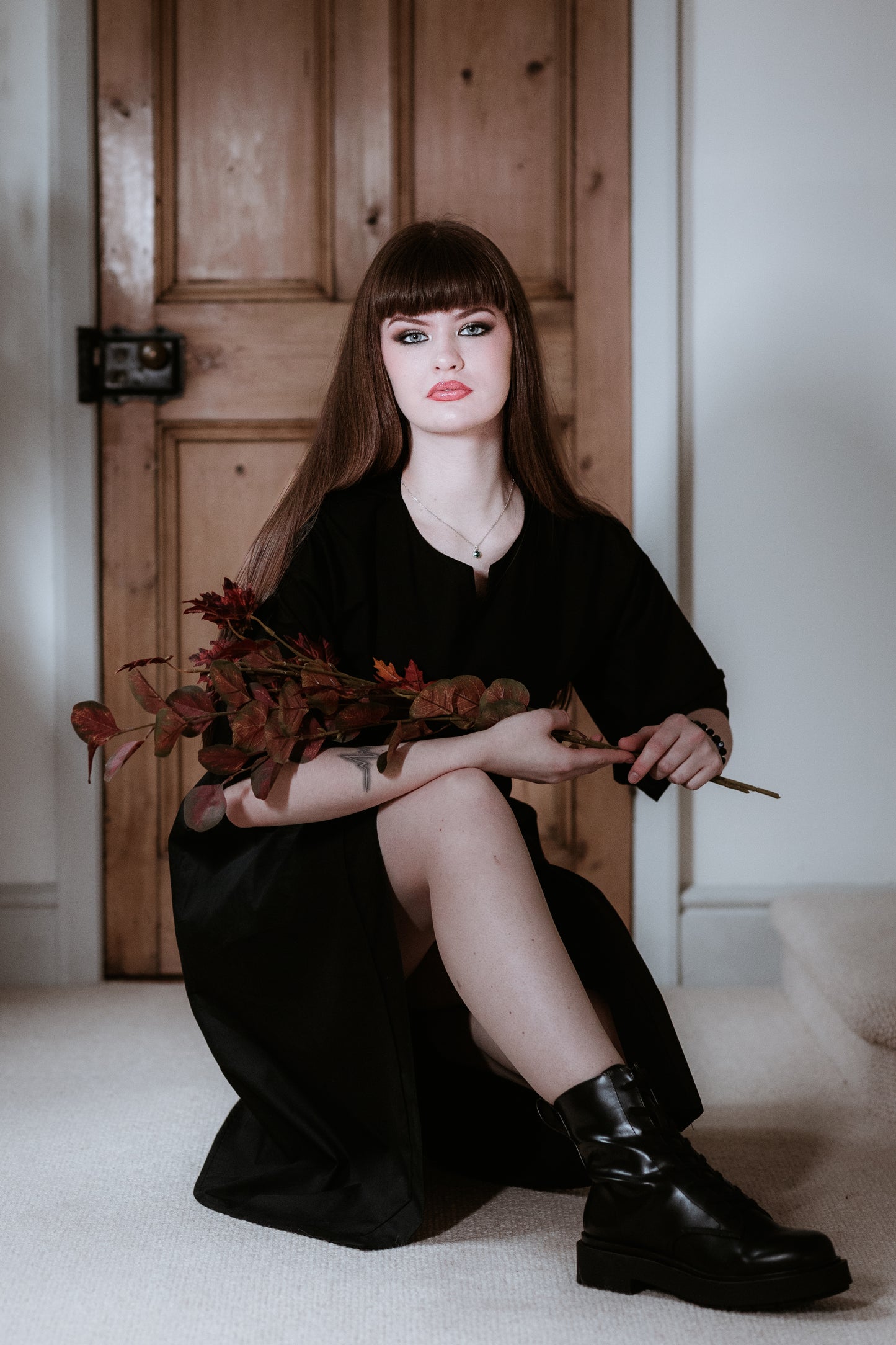 Musician Midi Dress in Black