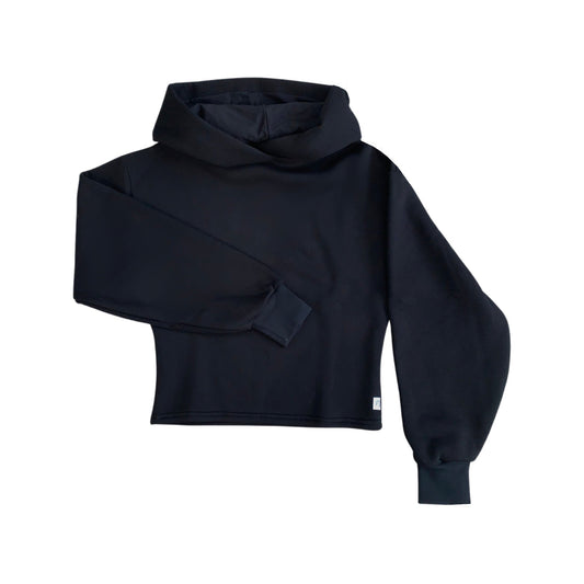 Elf Hoodie with Blouson Sleeves in Black