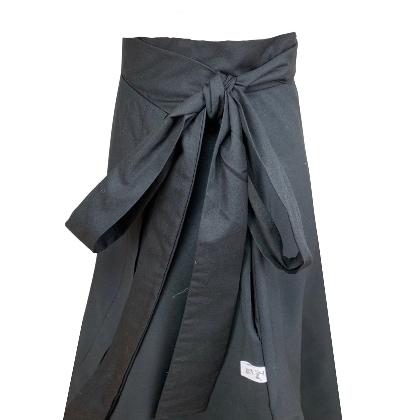 Meyer Wrap Midi Skirt In Black With Pockets