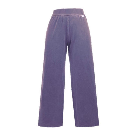 This is a straight leg pale grape coloured trouser silhouetted against a white background. The trouser is in the centre of the image.