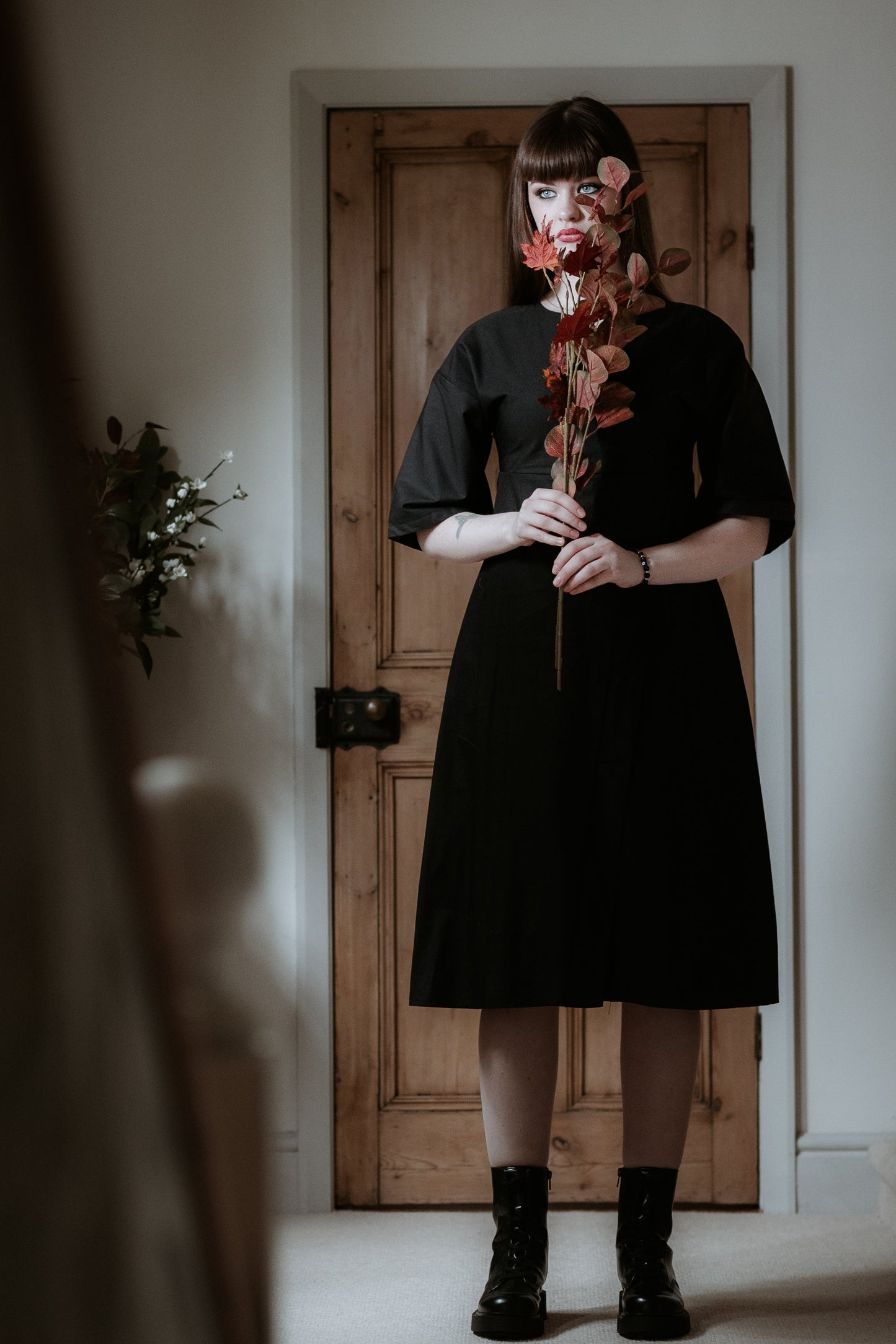 Musician Midi Dress in Black